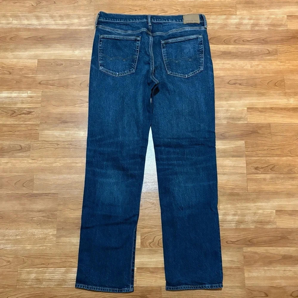 American Eagle Outfitters Flex Relaxed Straight Jeans 33x34‎ Dark Wash